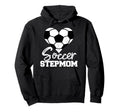 Soccer Stepmom Heart Funny Hoodie - Casual Everyday Wear Men Women - T-Shirt, Sweatshirt, Hoodie