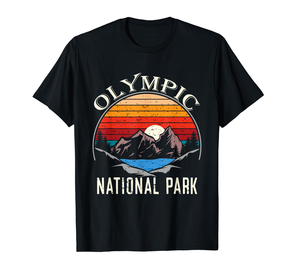 Olympic National Park Mountain Camping T-Shirt - Novelty Apparel Unisex - T-Shirt, Sweatshirt, Hoodie