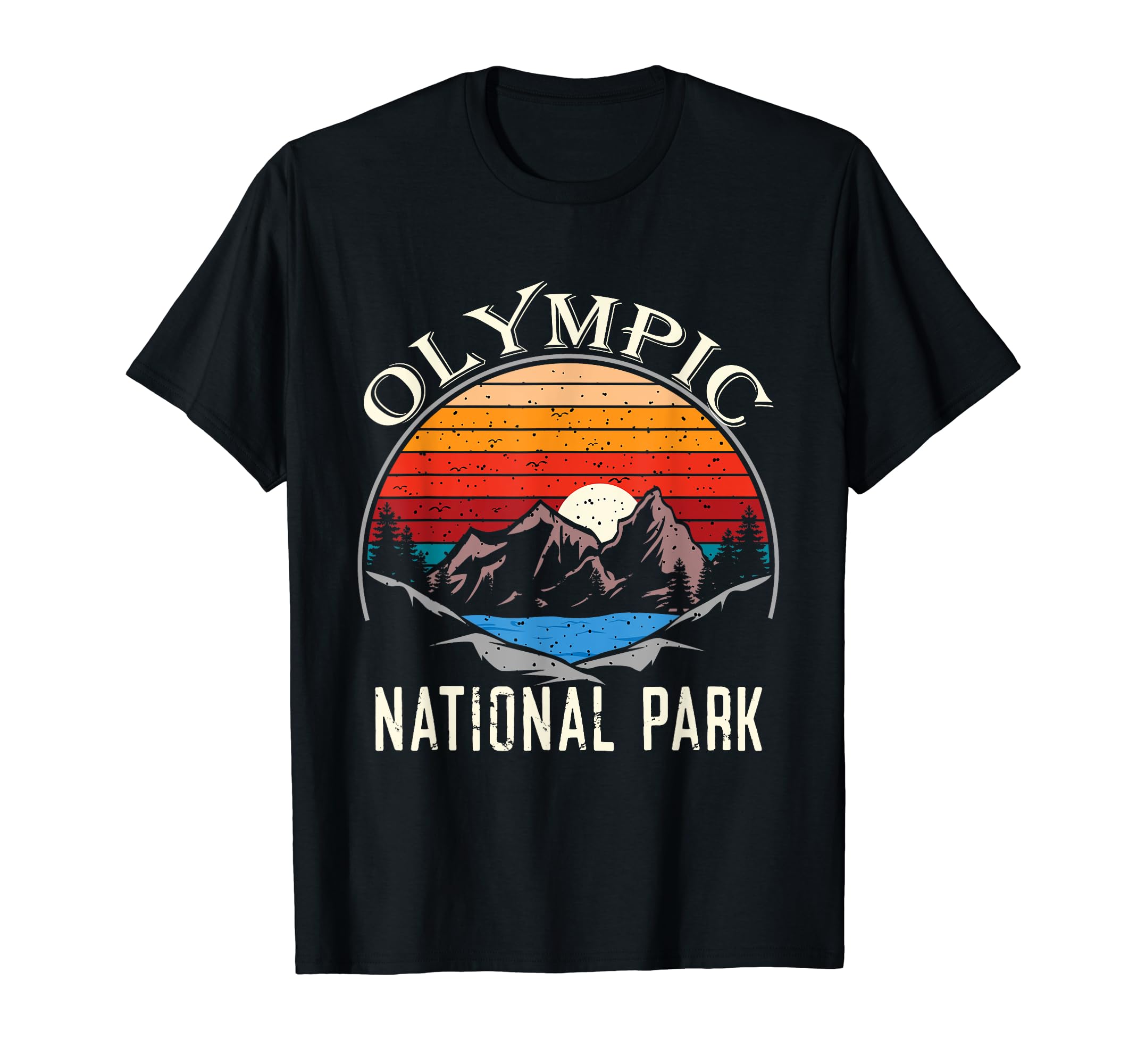 Olympic National Park Mountain Camping T-Shirt - Novelty Apparel Unisex - T-Shirt, Sweatshirt, Hoodie