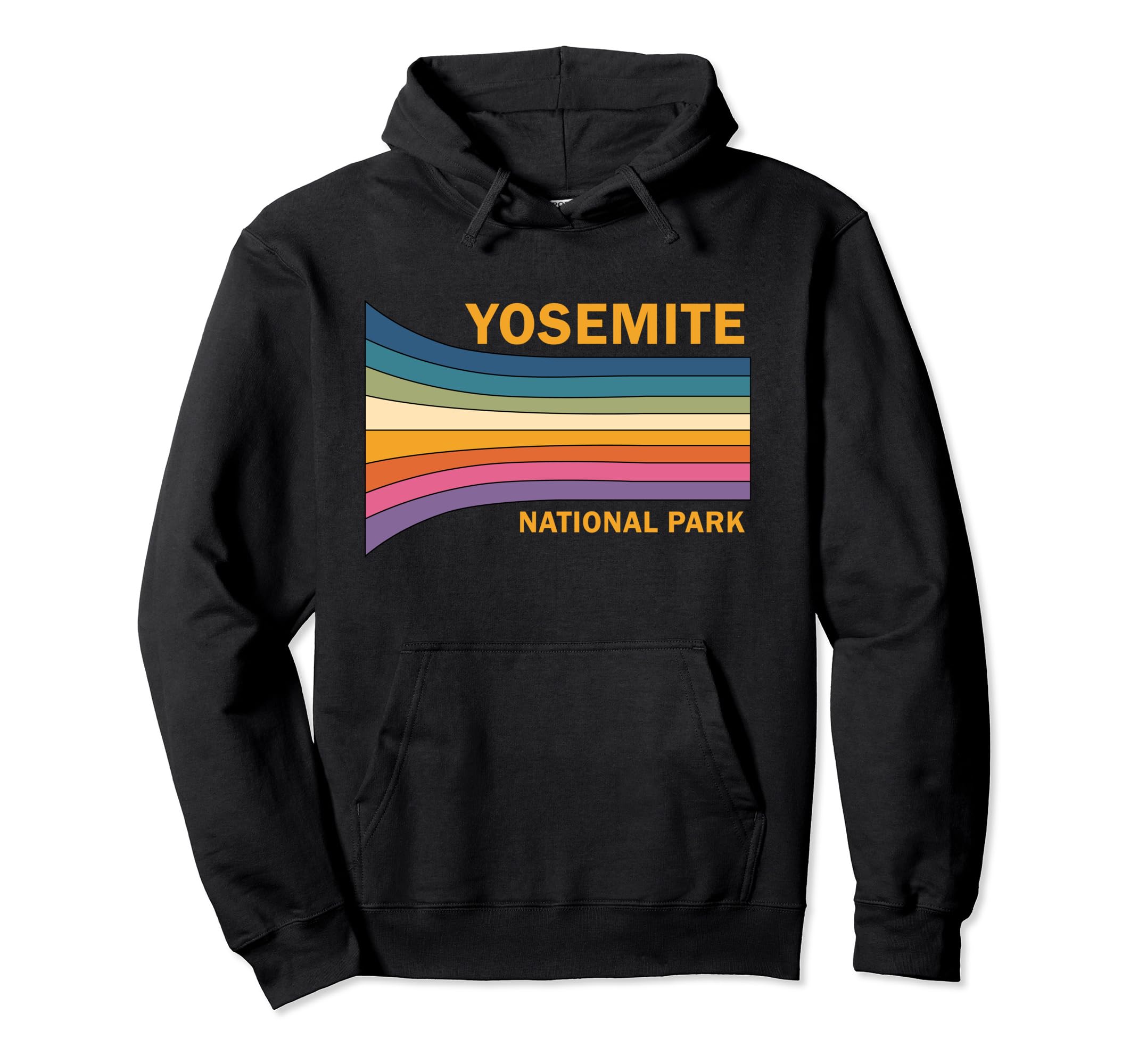 70S Yosemite National Park Hoodie - Graphic Print for Adults - T-Shirt, Sweatshirt, Hoodie
