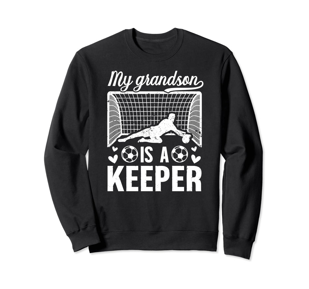 My Grandson Soccer Keeper Grandma Sweatshirt - Graphic Print for Adults - T-Shirt, Sweatshirt, Hoodie