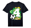 4Th Birthday Soccer Theme Party 4 T-Shirt - Custom Art Print for Adults - T-Shirt, Sweatshirt, Hoodie