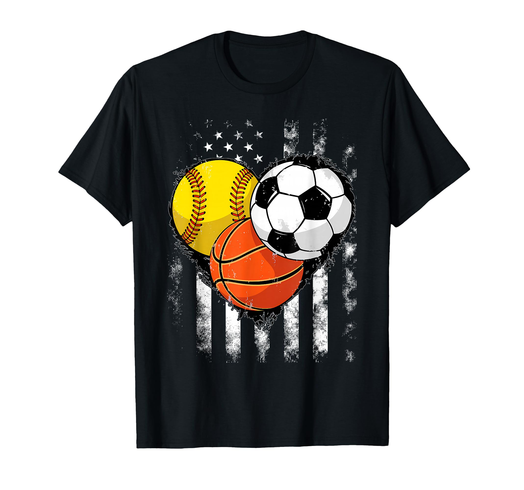 Softball Soccer Basketball Heart Funny T-Shirt - Minimalist Print Unisex - T-Shirt, Sweatshirt, Hoodie