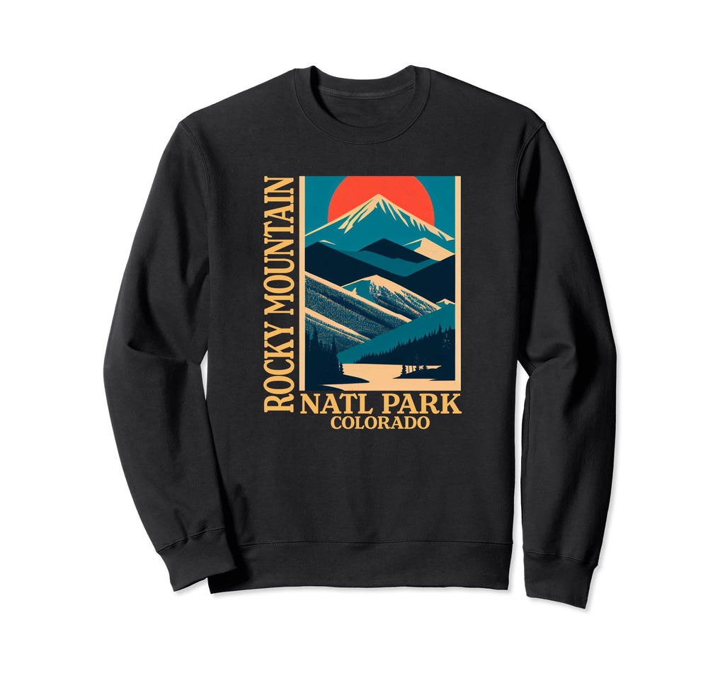 Colorado Rocky Mountain National Park Sweatshirt - Trendy Graphic Unisex - T-Shirt, Sweatshirt, Hoodie