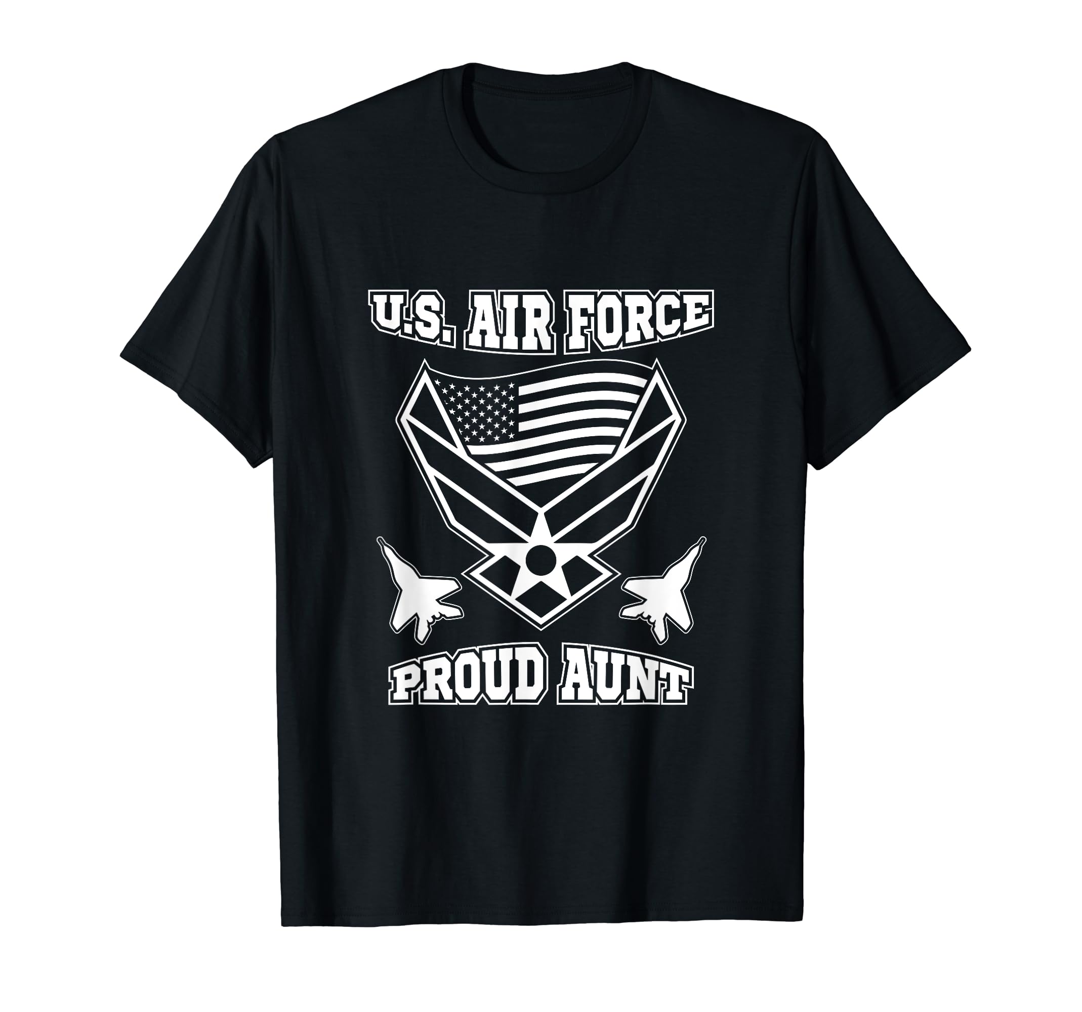 Patriotic Auntie Us Air Force Family Sweatshirt - Custom Art Print Unisex - T-Shirt, Sweatshirt, Hoodie