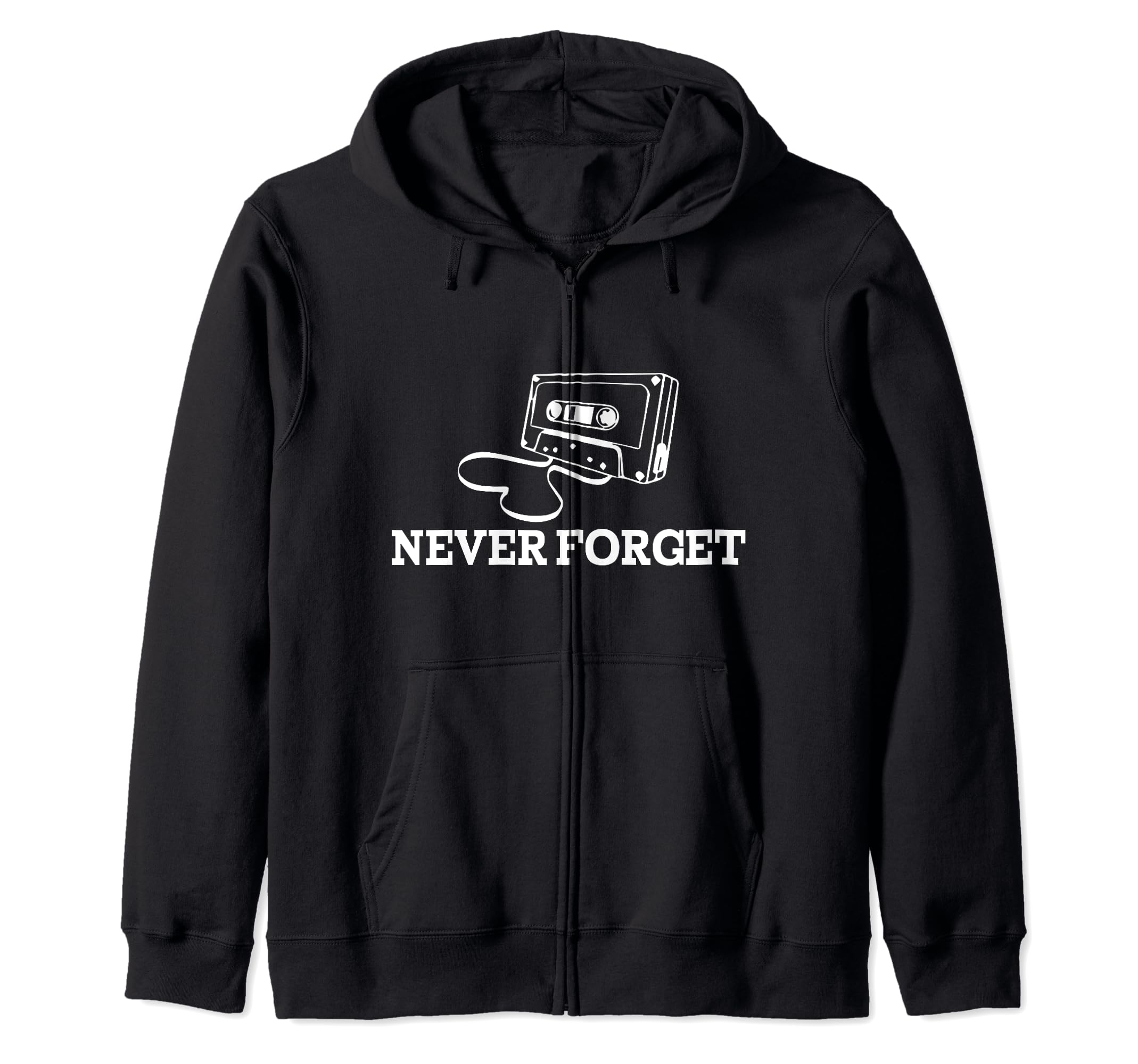 Never Forget Cassette Tapes Music Sweatshirt - Fun Novelty Design Unisex - T-Shirt, Sweatshirt, Hoodie