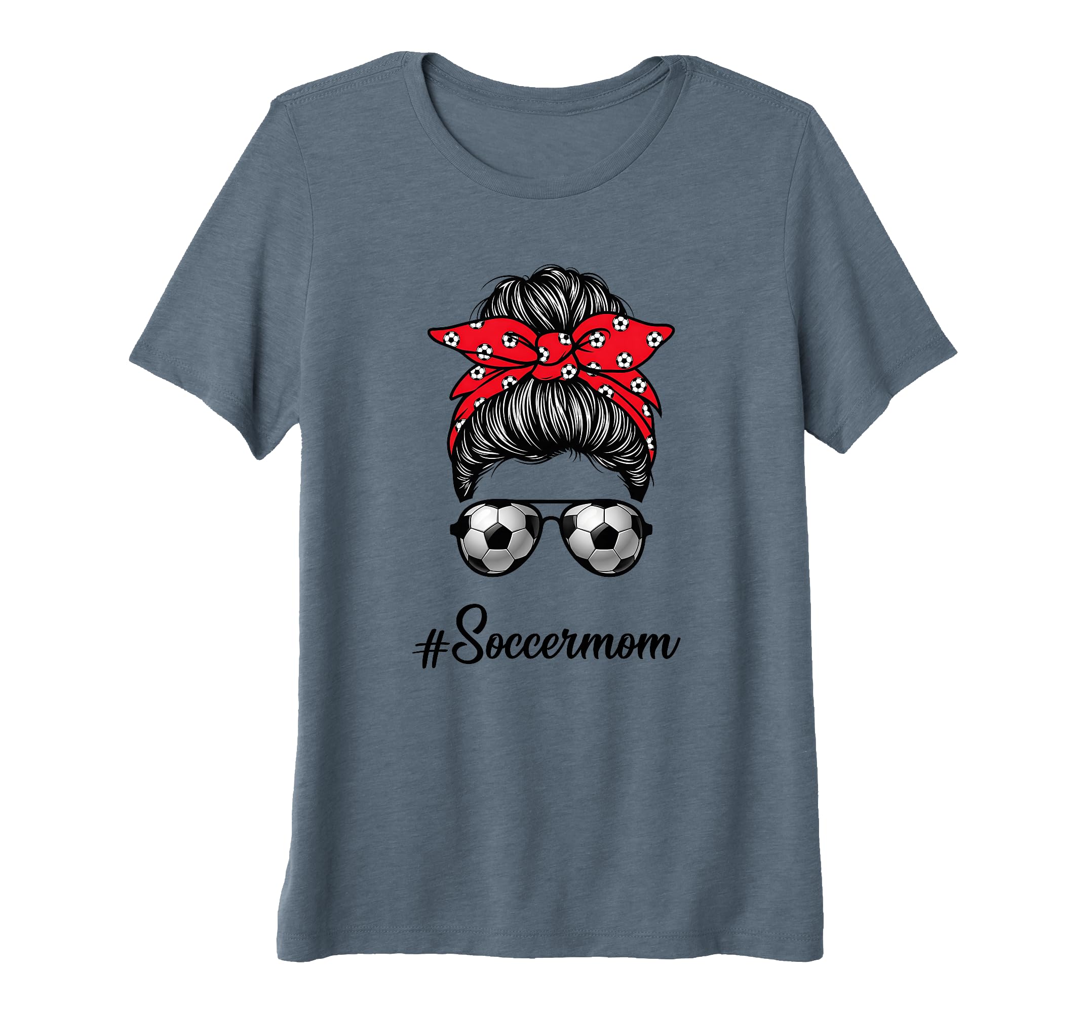 Womens Soccermom Soccer Mama Soccer T-Shirt - Minimalist Print for Adults - T-Shirt, Sweatshirt, Hoodie