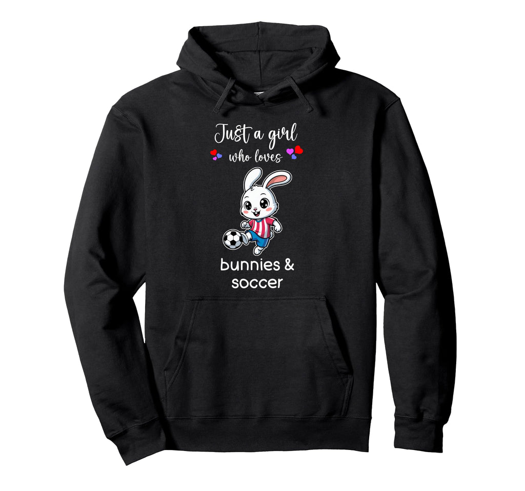 Bunny Soccer Bunny Soccer Hoodie - Novelty Apparel Unisex - T-Shirt, Sweatshirt, Hoodie