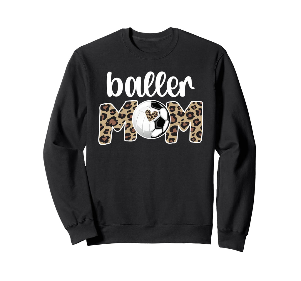 Baller Mom Proud Volleyball Sweatshirt - Aesthetic Graphic for Adults - T-Shirt, Sweatshirt, Hoodie