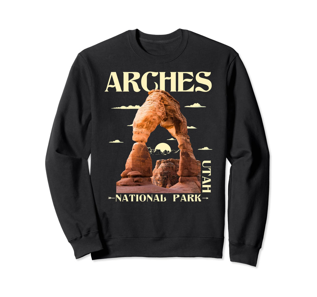 Arches National Park Hiking Camping Sweatshirt - Custom Art Print Unisex - T-Shirt, Sweatshirt, Hoodie