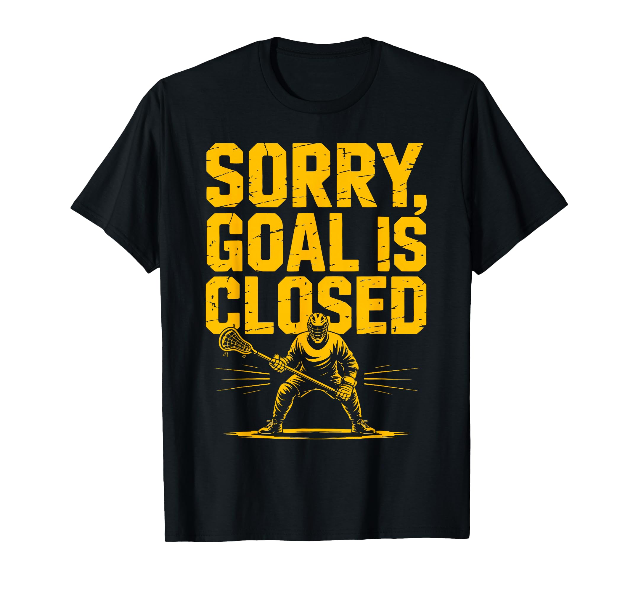Lacrosse Goalie Goal Closed Lax T-Shirt - Aesthetic Graphic for Adults - T-Shirt, Sweatshirt, Hoodie