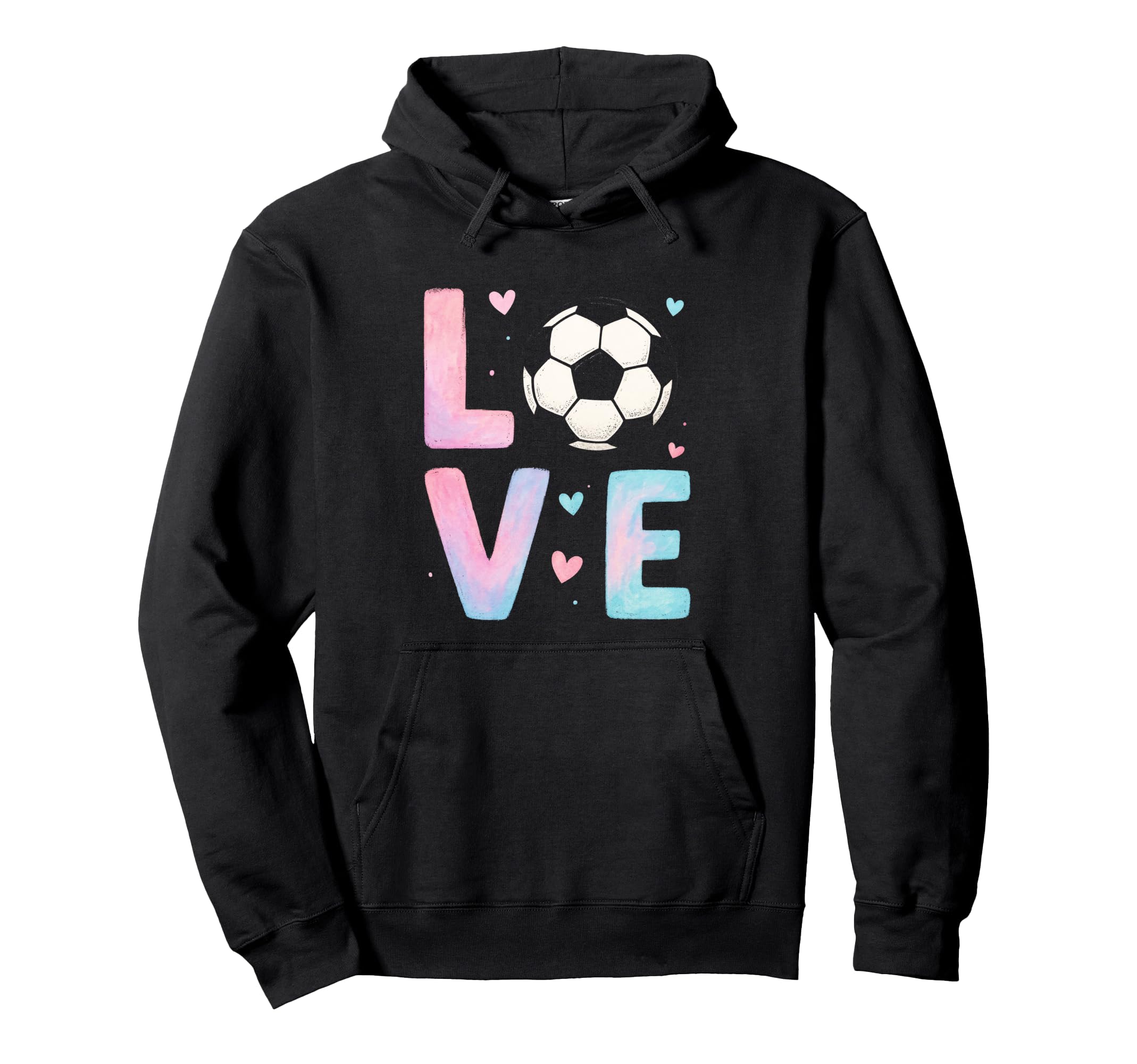 Love Soccer Art Sport Enthusiasts Hoodie - Streetwear Style Men Women - T-Shirt, Sweatshirt, Hoodie