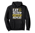 Soccer Repeat Soccer Player Soccer Hoodie - Streetwear Style for Adults - T-Shirt, Sweatshirt, Hoodie
