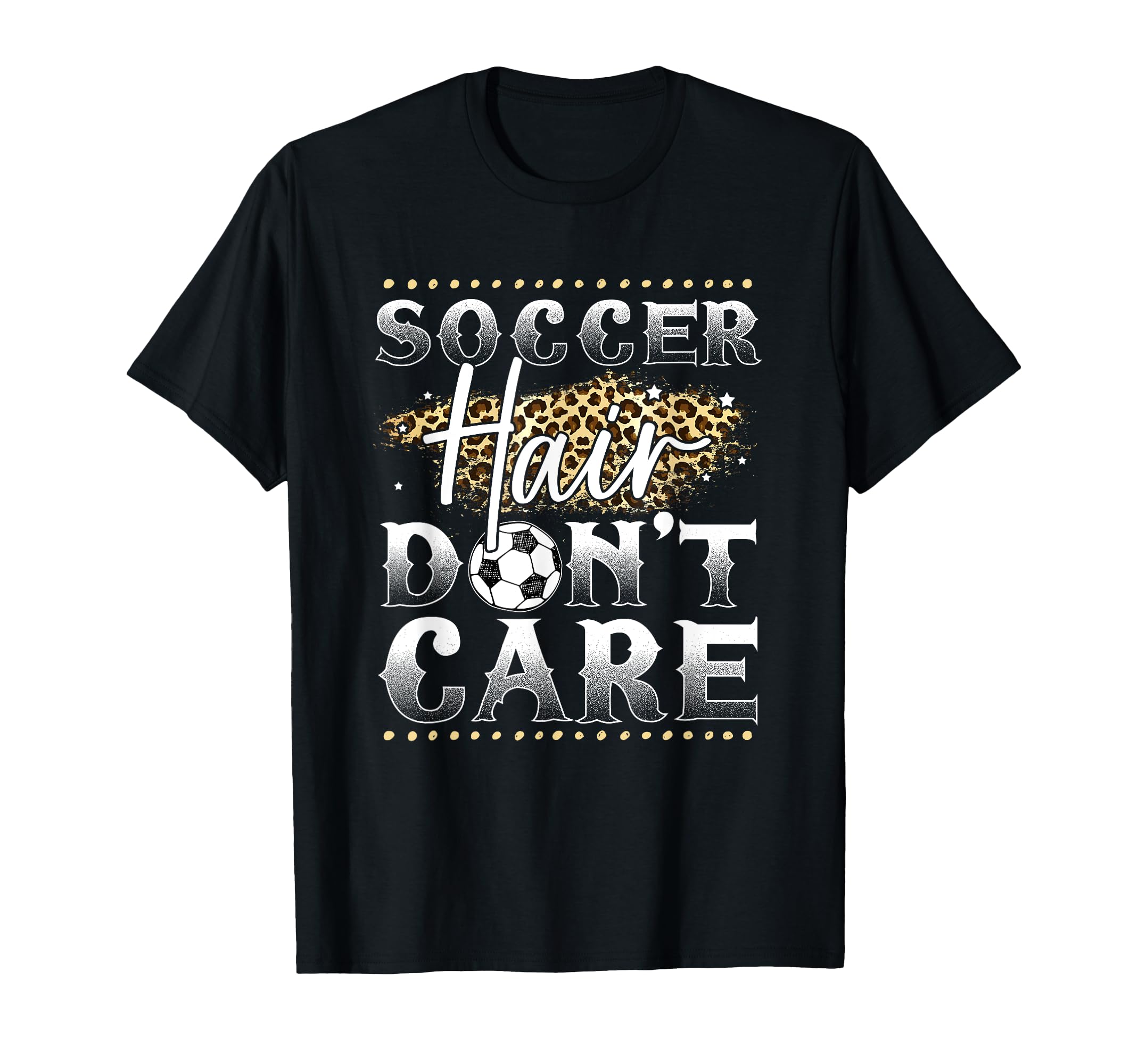 Soccer Leopard Soccer T-Shirt - Graphic Print for Adults - T-Shirt, Sweatshirt, Hoodie