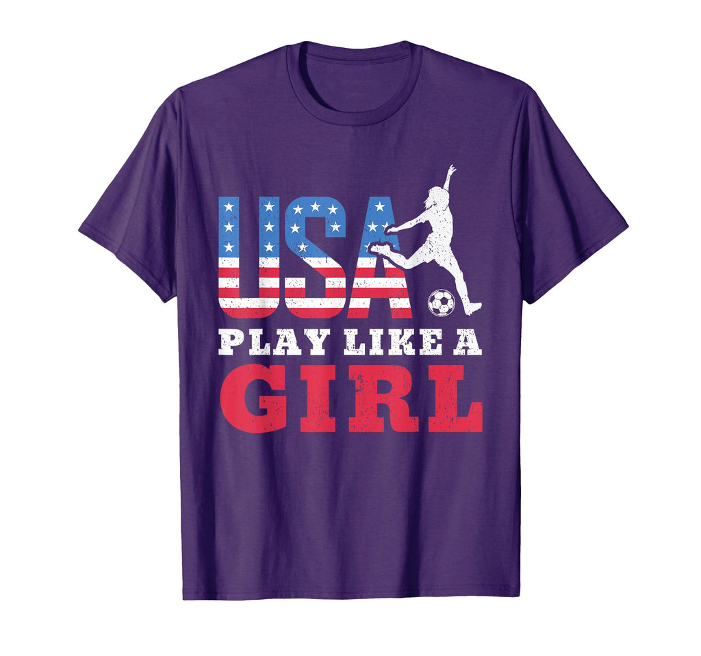 Play Like American Flag Usa Soccer Sport T-Shirt - Unique Graphic Unisex - T-Shirt, Sweatshirt, Hoodie