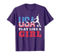 Play Like American Flag Usa Soccer Sport T-Shirt - Unique Graphic Unisex - T-Shirt, Sweatshirt, Hoodie