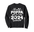 Proud Poppa 2024 Senior Funny Soccer Sweatshirt - Graphic Print for Adults - T-Shirt, Sweatshirt, Hoodie