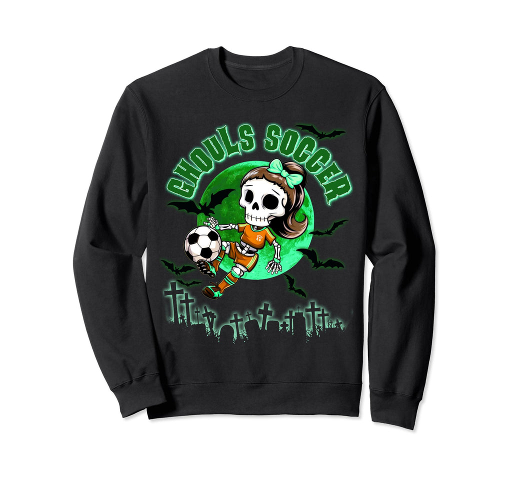 Soccer Monster Halloween Ghouls Soccer Sweatshirt - Trendy Graphic Unisex - T-Shirt, Sweatshirt, Hoodie