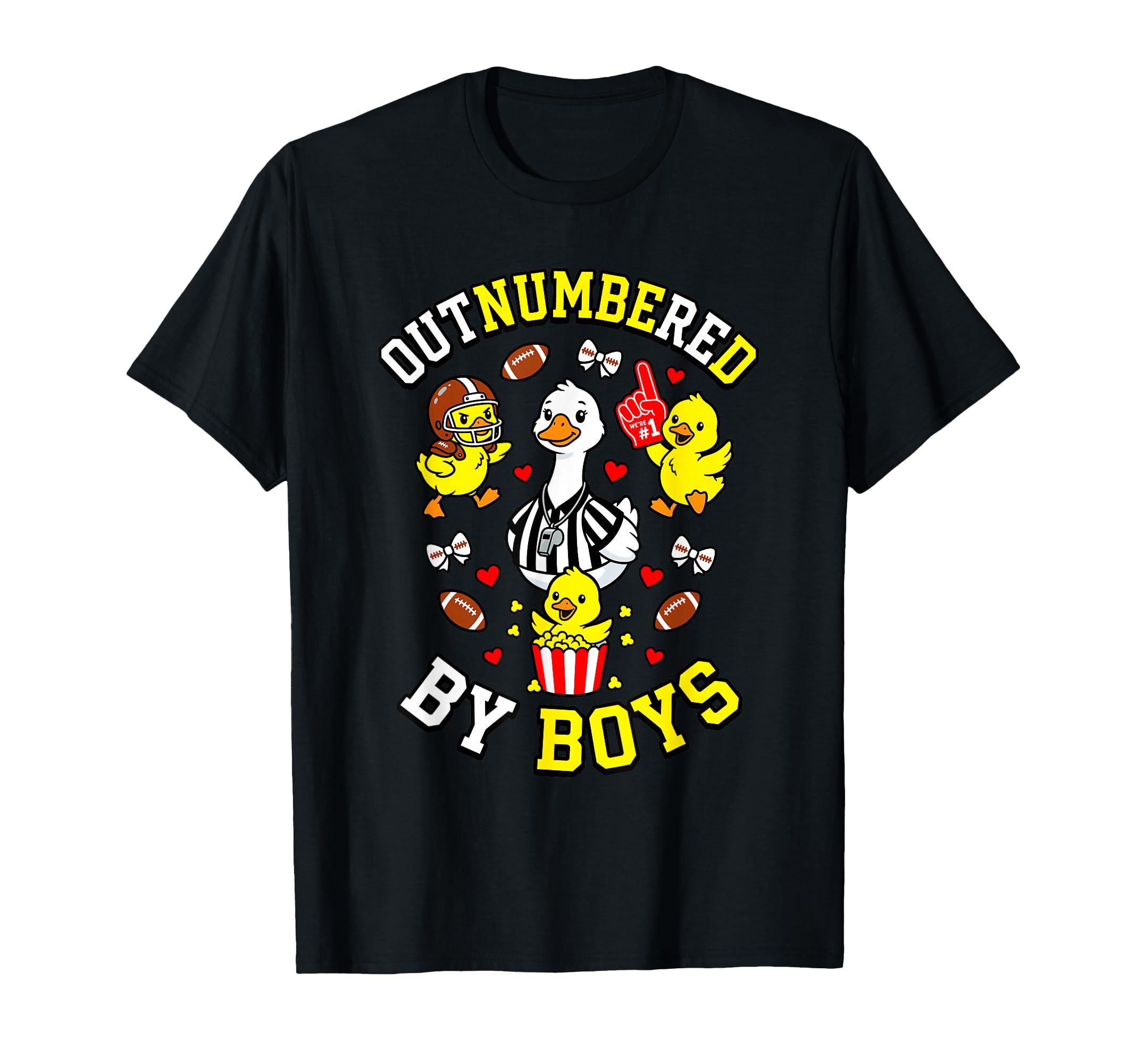 Outnumbered Ducklings Football T-Shirt - Custom Art Print for Adults - T-Shirt, Sweatshirt, Hoodie