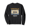 1970 Cassette Tape Music Lover Sweatshirt - Graphic Print for Adults - T-Shirt, Sweatshirt, Hoodie