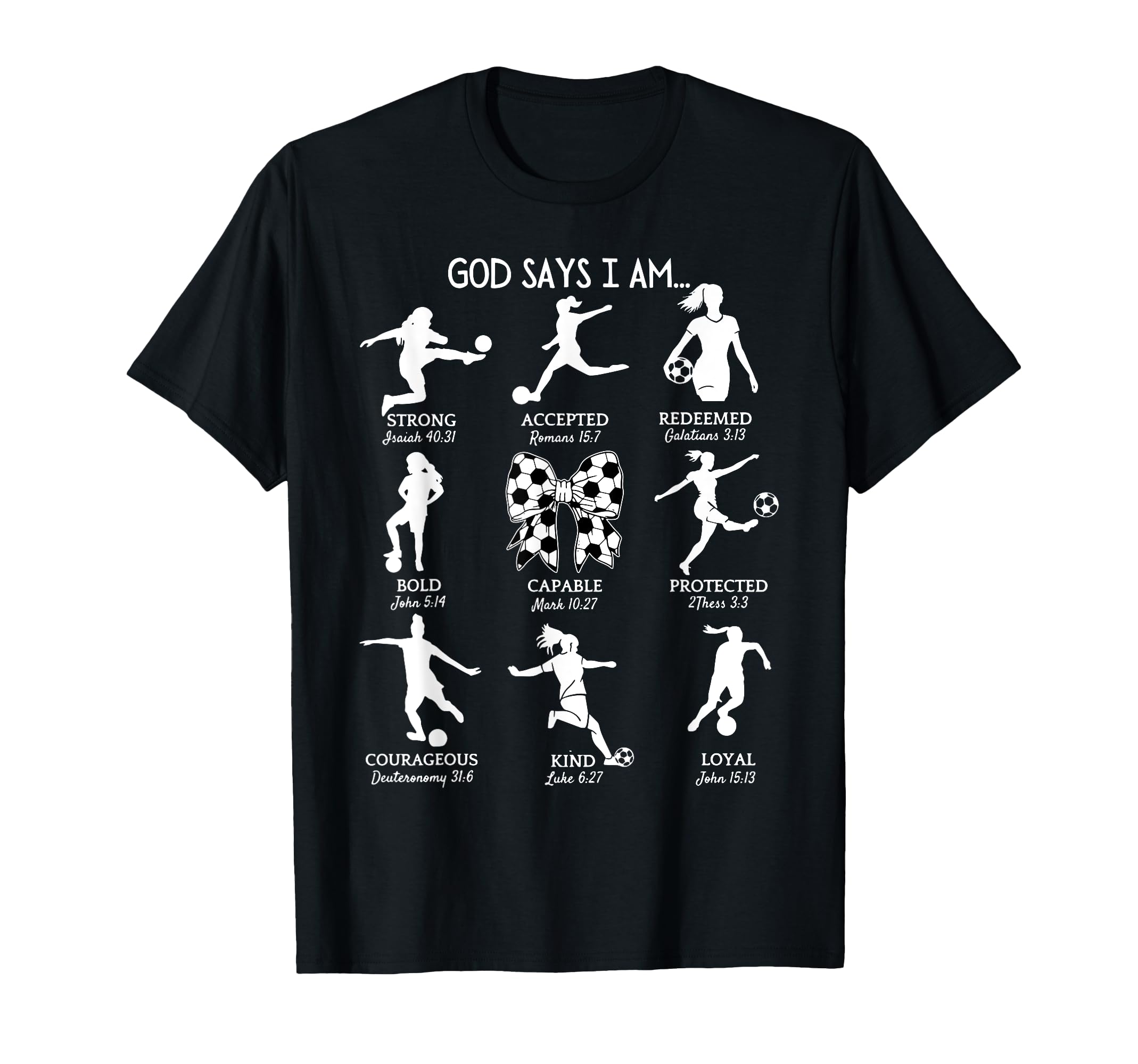 Coquette God Says I Am Bible Verse T-Shirt - Minimalist Print Men Women - T-Shirt, Sweatshirt, Hoodie