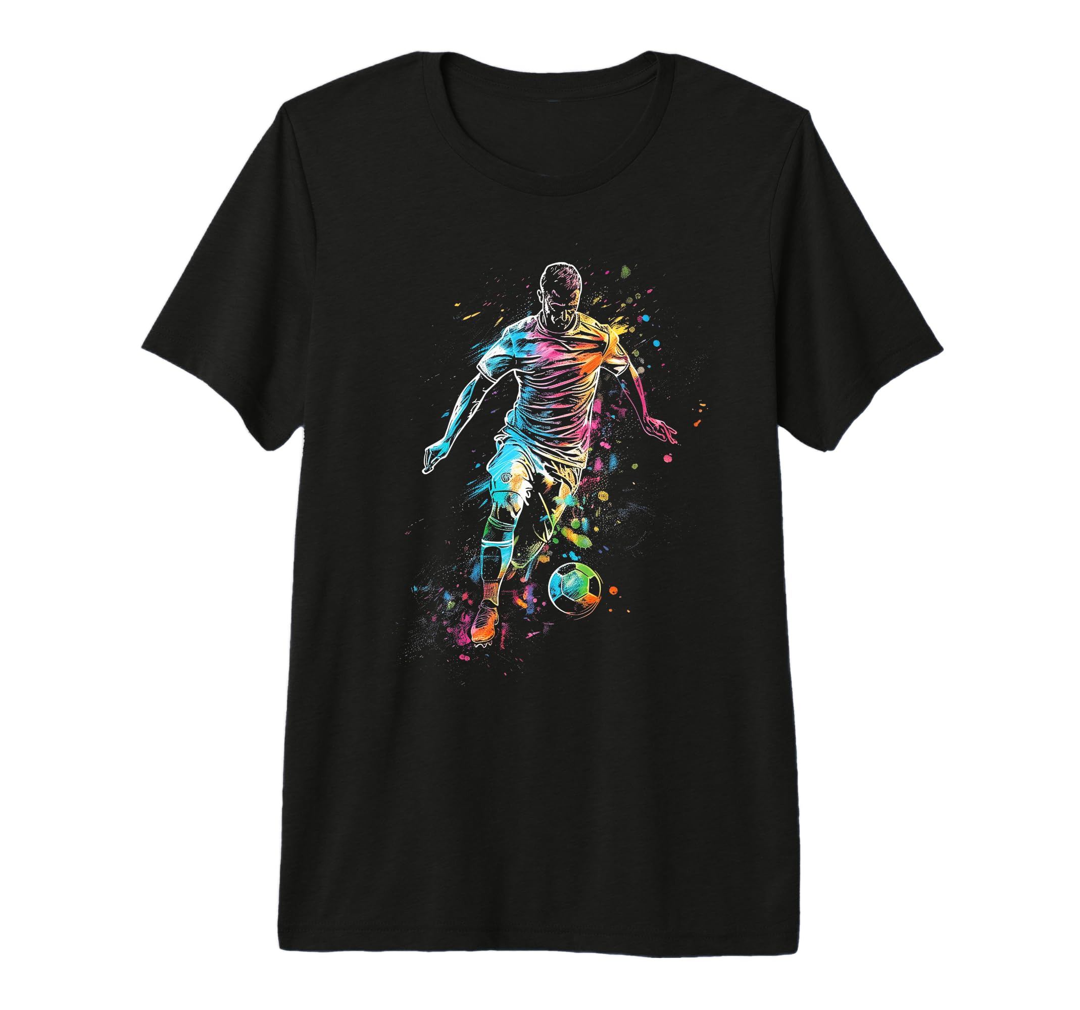 Soccer Player Tri Blend T-Shirt - Minimalist Print for Adults - T-Shirt, Sweatshirt, Hoodie