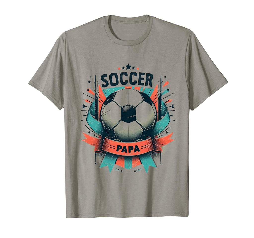 Soccer Papa Family Matching Dad T-Shirt - Fun Novelty Design Men Women - T-Shirt, Sweatshirt, Hoodie