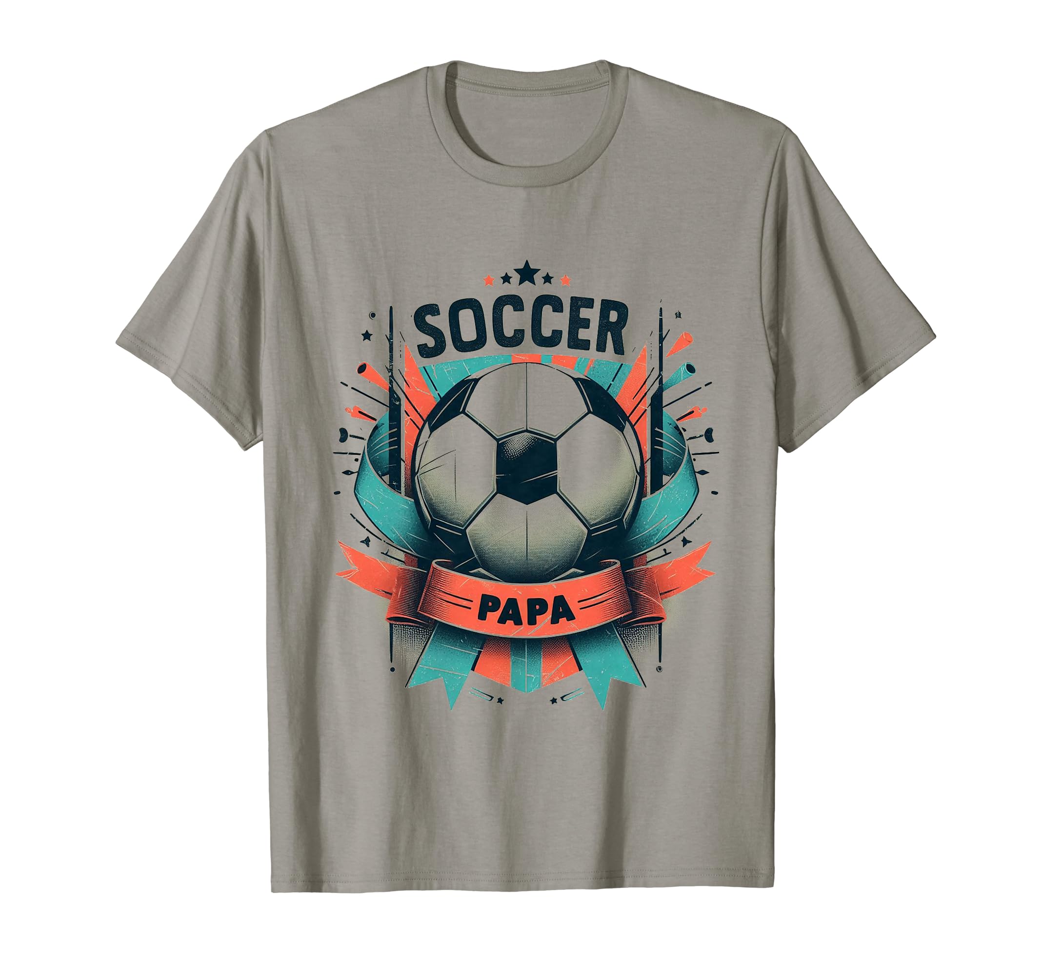 Soccer Papa Family Matching Dad T-Shirt - Fun Novelty Design Men Women - T-Shirt, Sweatshirt, Hoodie