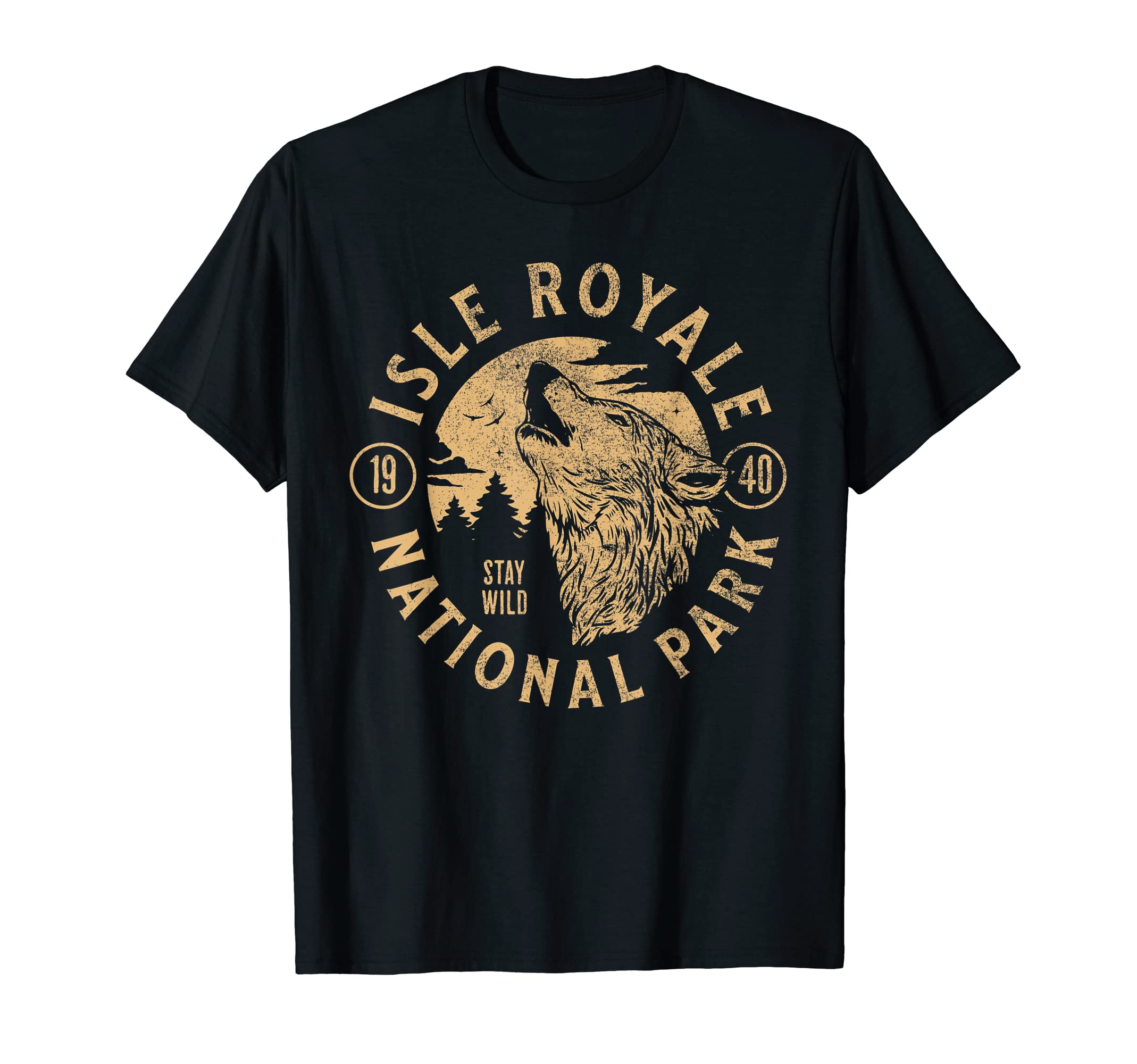 Isle Royale Michigan Wolf Nature T-Shirt - Aesthetic Graphic Men Women - T-Shirt, Sweatshirt, Hoodie