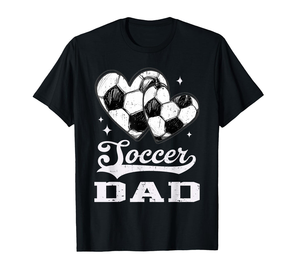 Soccer Heart Dad Soccer Player T-Shirt - Novelty Apparel for Adults - T-Shirt, Sweatshirt, Hoodie