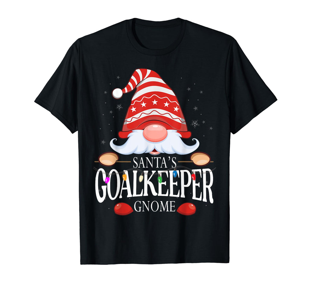 Santas Goalkeeper Gnome Matching Pajama T-Shirt - Graphic Print Men Women - T-Shirt, Sweatshirt, Hoodie