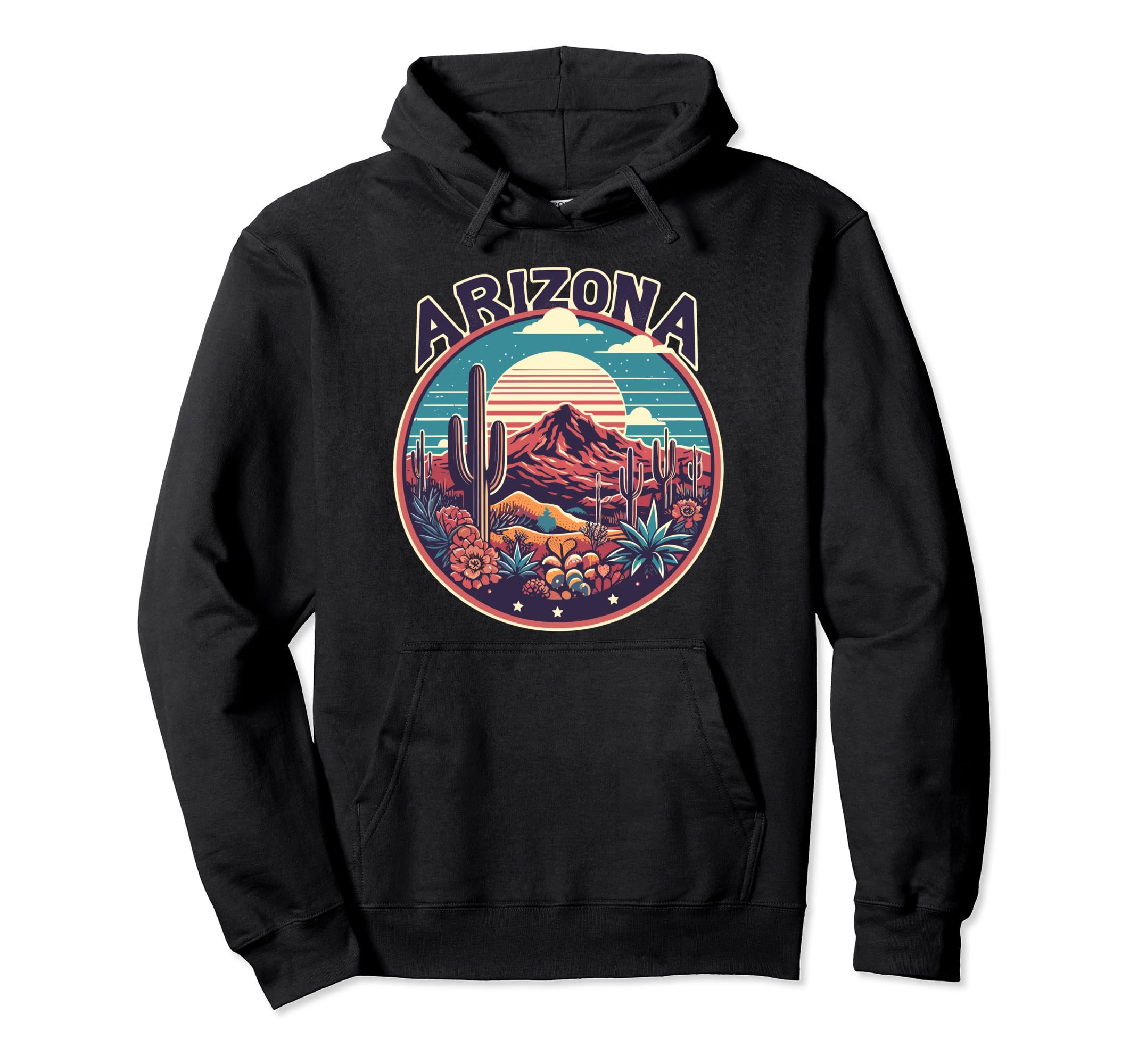 Arizona Sonoran Desert Boho Hoodie - Graphic Print Men Women - T-Shirt, Sweatshirt, Hoodie