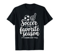 Soccer Is My Favorite Season Social T-Shirt - Minimalist Print for Adults - T-Shirt, Sweatshirt, Hoodie