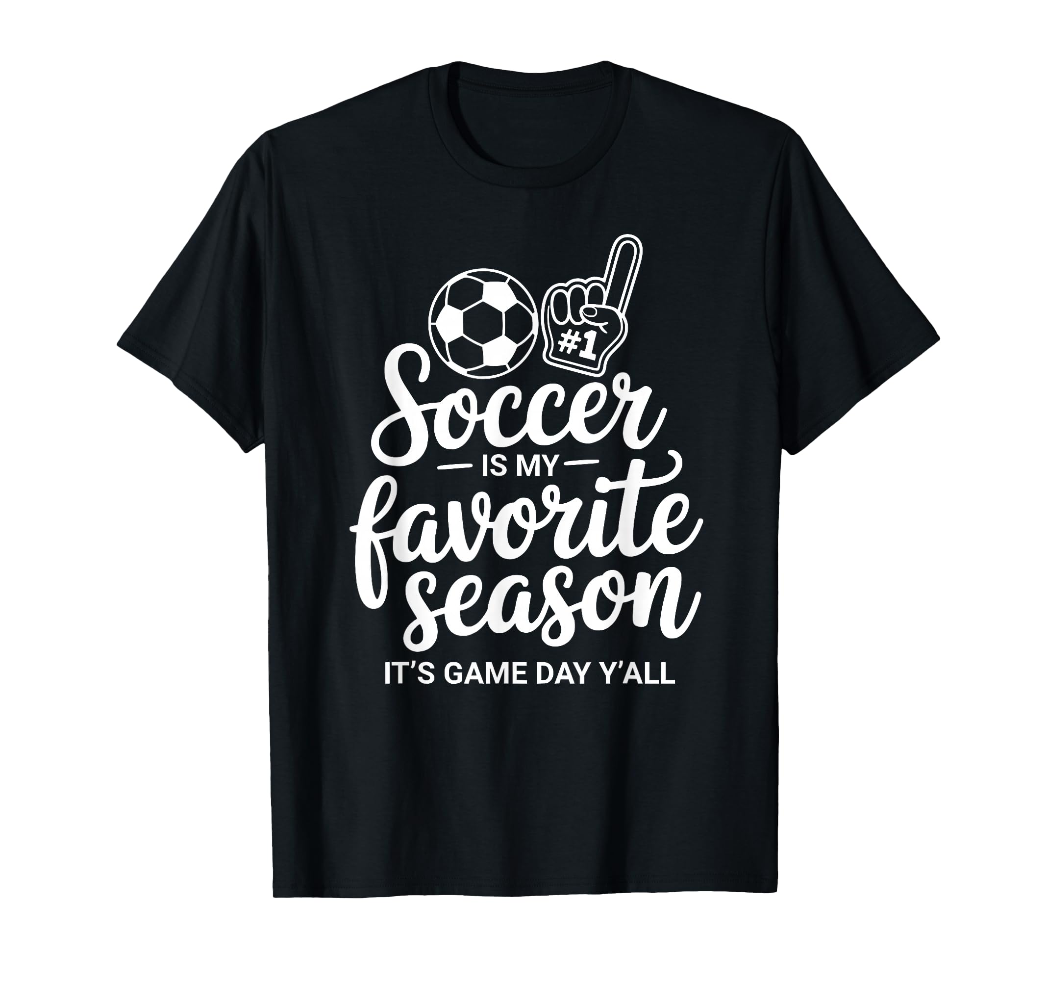 Soccer Is My Favorite Season Social T-Shirt - Minimalist Print for Adults - T-Shirt, Sweatshirt, Hoodie