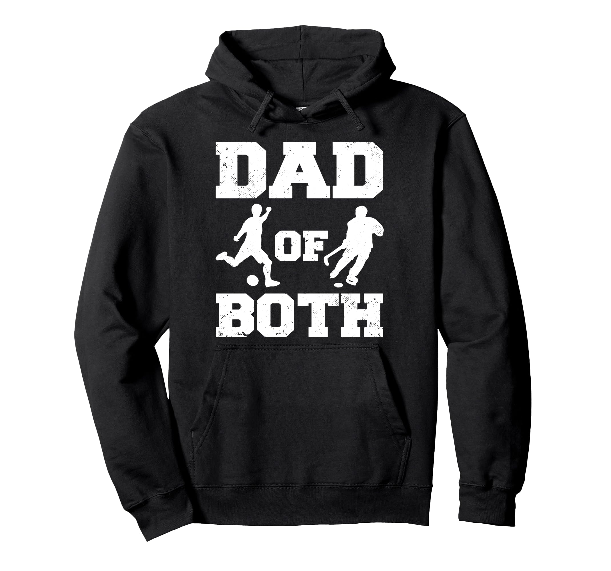Dad Both Funny Soccer Hockey Dad Hoodie - Aesthetic Graphic for Adults - T-Shirt, Sweatshirt, Hoodie