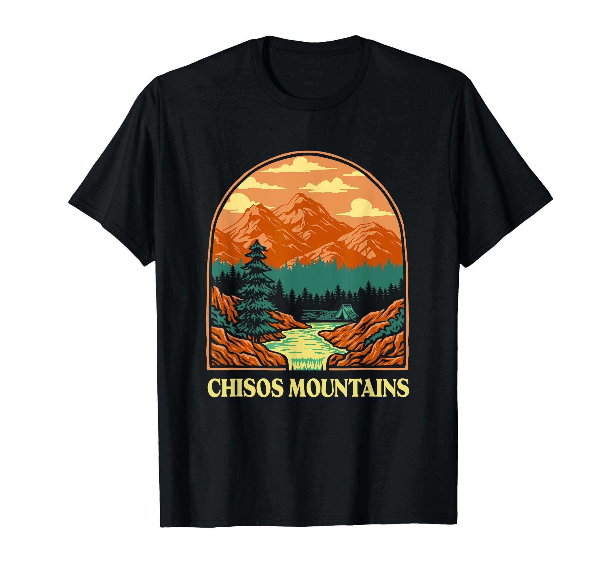 Chisos Mountains Big Bend National T-Shirt - Novelty Apparel for Adults - T-Shirt, Sweatshirt, Hoodie