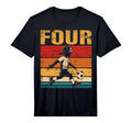 4 Year Old Soccer Birthday 4Th T-Shirt - Minimalist Print Men Women - T-Shirt, Sweatshirt, Hoodie
