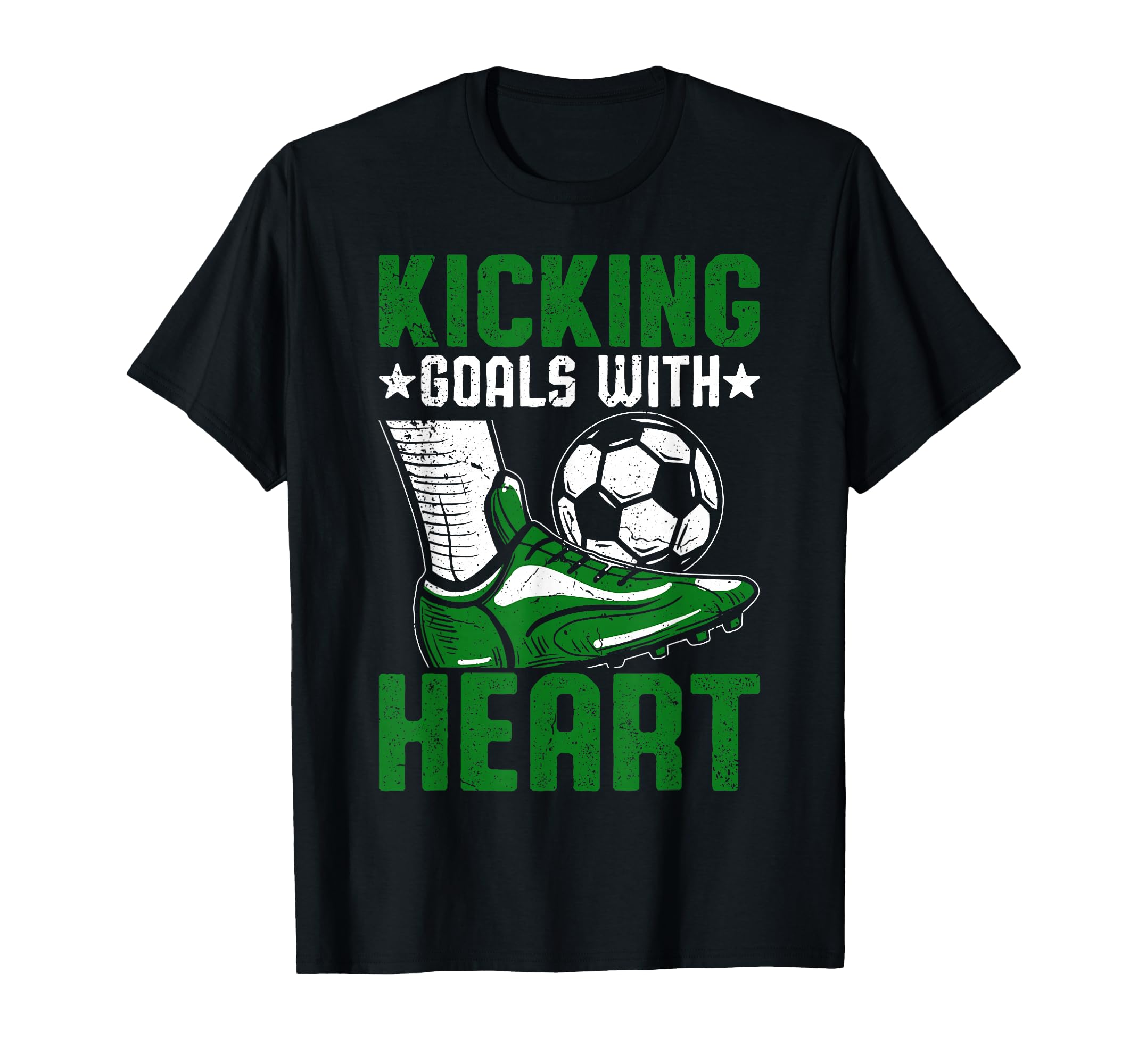 Soccer Kicking Goals Heart Player T-Shirt - Aesthetic Graphic Unisex - T-Shirt, Sweatshirt, Hoodie