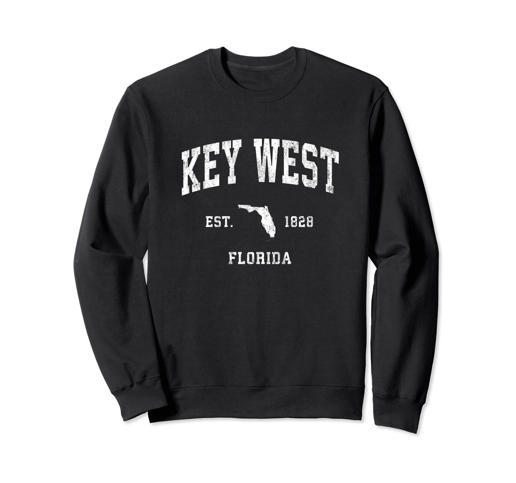 Key West Florida Fl Athletic Sweatshirt - Aesthetic Graphic Men Women - T-Shirt, Sweatshirt, Hoodie