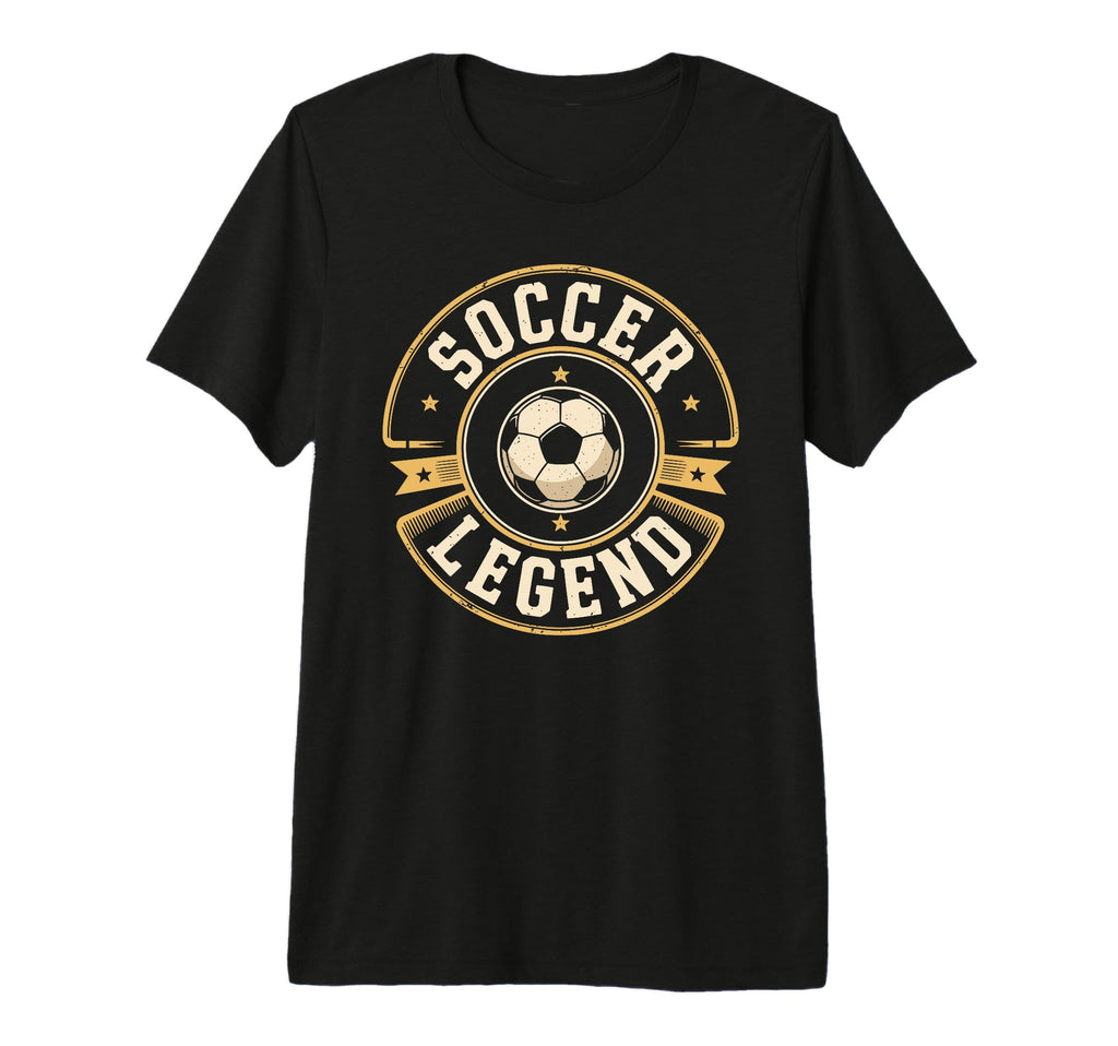 Soccer Legend Football Champion Badge T-Shirt - Novelty Apparel for Adults - T-Shirt, Sweatshirt, Hoodie