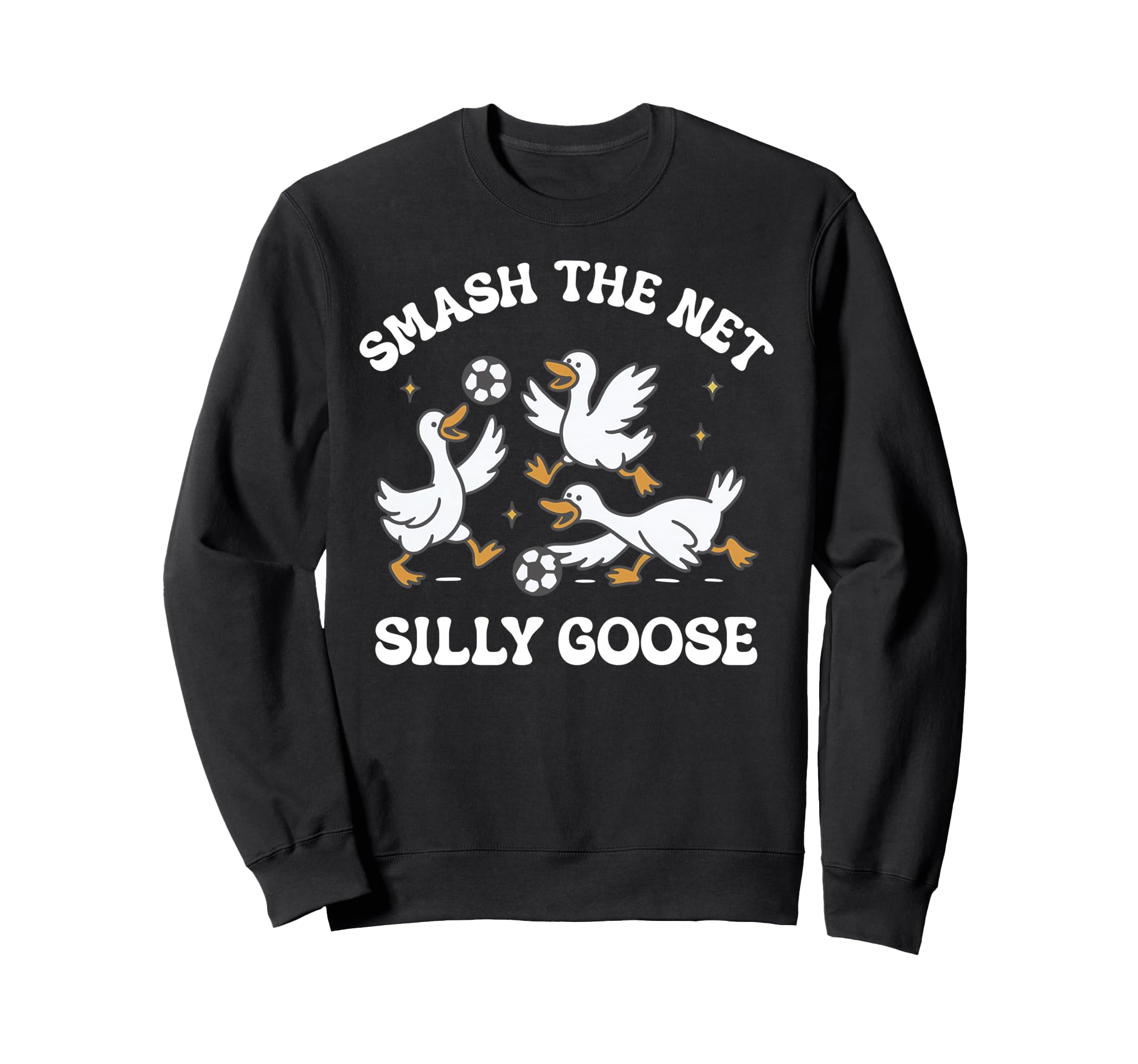 Silly Goose Playing Soccer Coach Sweatshirt - Aesthetic Graphic for Adults - T-Shirt, Sweatshirt, Hoodie