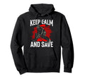 Ice Hockey Goalie Goalkeeper Keep Hoodie - Aesthetic Graphic Men Women - T-Shirt, Sweatshirt, Hoodie