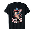 Patriotic Soccer Mom American Flag T-Shirt - Unique Graphic for Adults - T-Shirt, Sweatshirt, Hoodie