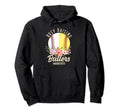Baseball Softball Mom Both Busy Raising Hoodie - Graphic Print for Adults - T-Shirt, Sweatshirt, Hoodie