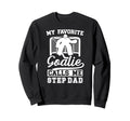 Proud Hockey Goalie Step Dad Sweatshirt - Minimalist Print for Adults - T-Shirt, Sweatshirt, Hoodie