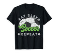 Eat Sleep Soccer Repeat Distressed T-Shirt - Minimalist Print Unisex - T-Shirt, Sweatshirt, Hoodie