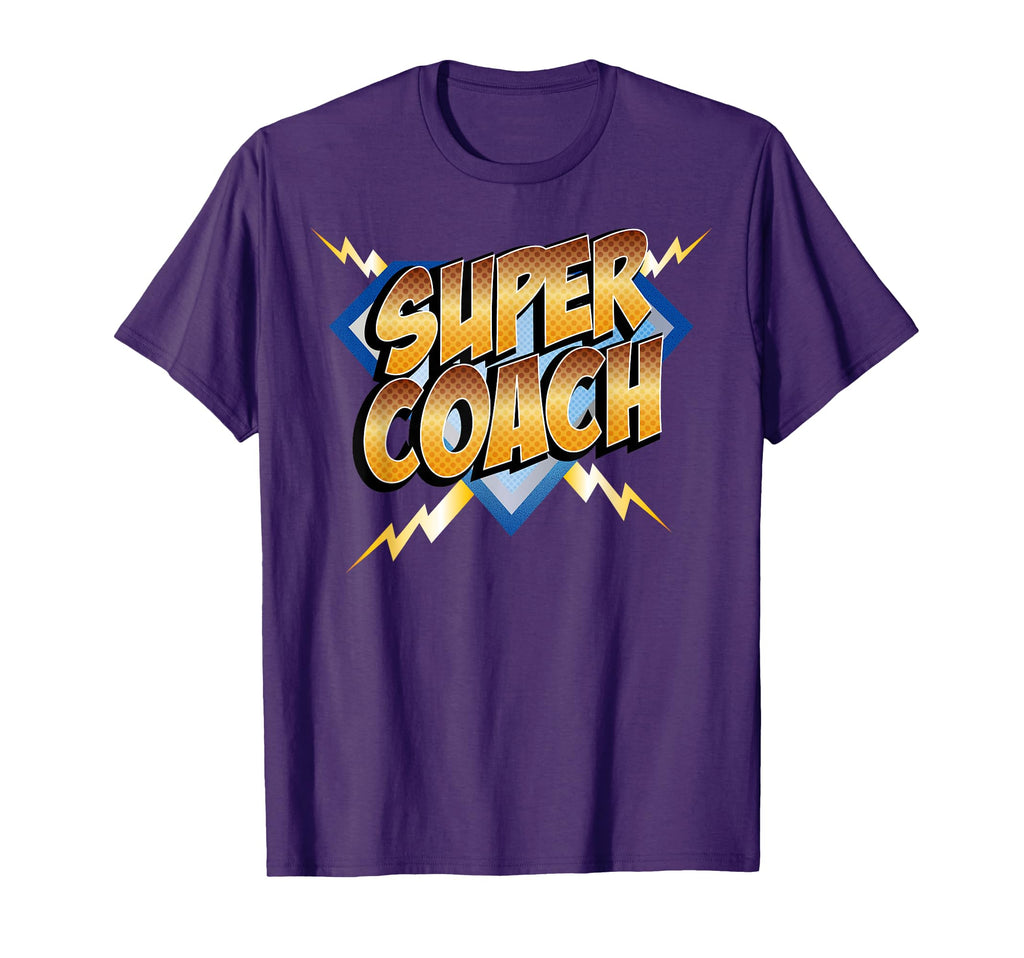 Super Coach Superhero Comic Book Sports Team T-Shirt - Graphic Print Unisex - T-Shirt, Sweatshirt, Hoodie