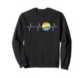 Soccer Rainbow Flag Heartbeat Ball Sweatshirt - Minimalist Print Unisex - T-Shirt, Sweatshirt, Hoodie