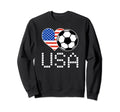 Usa Soccer American Flag Love Country Sweatshirt - Custom Art Print Unisex - T-Shirt, Sweatshirt, Hoodie