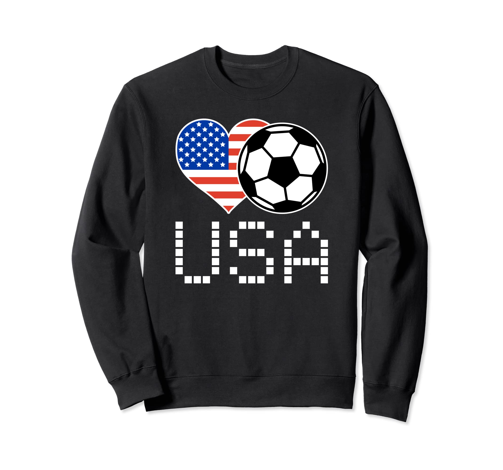 Usa Soccer American Flag Love Country Sweatshirt - Custom Art Print Unisex - T-Shirt, Sweatshirt, Hoodie